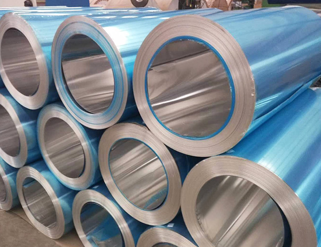 What pretreatment sections are required for aluminum coils before they are rolled into coils