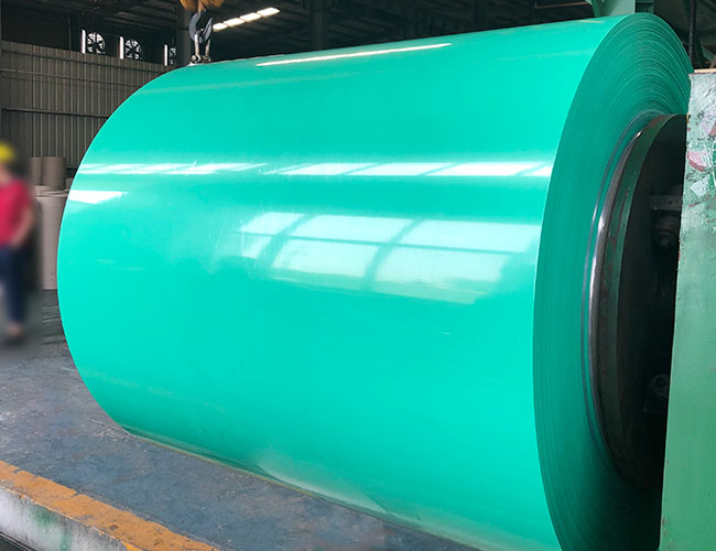 Color coated aluminum coil coating process